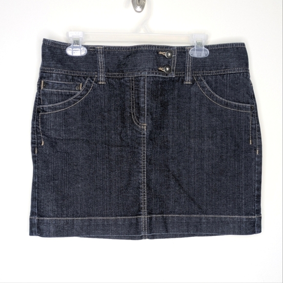 Ann Taylor Loft Jean Demin Skirt 10 - Picture 1 of 4
